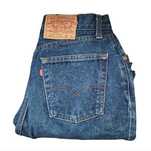 LEVIS x VINTAGE 505 Dark Wash Denim‎ USA Made Size 16